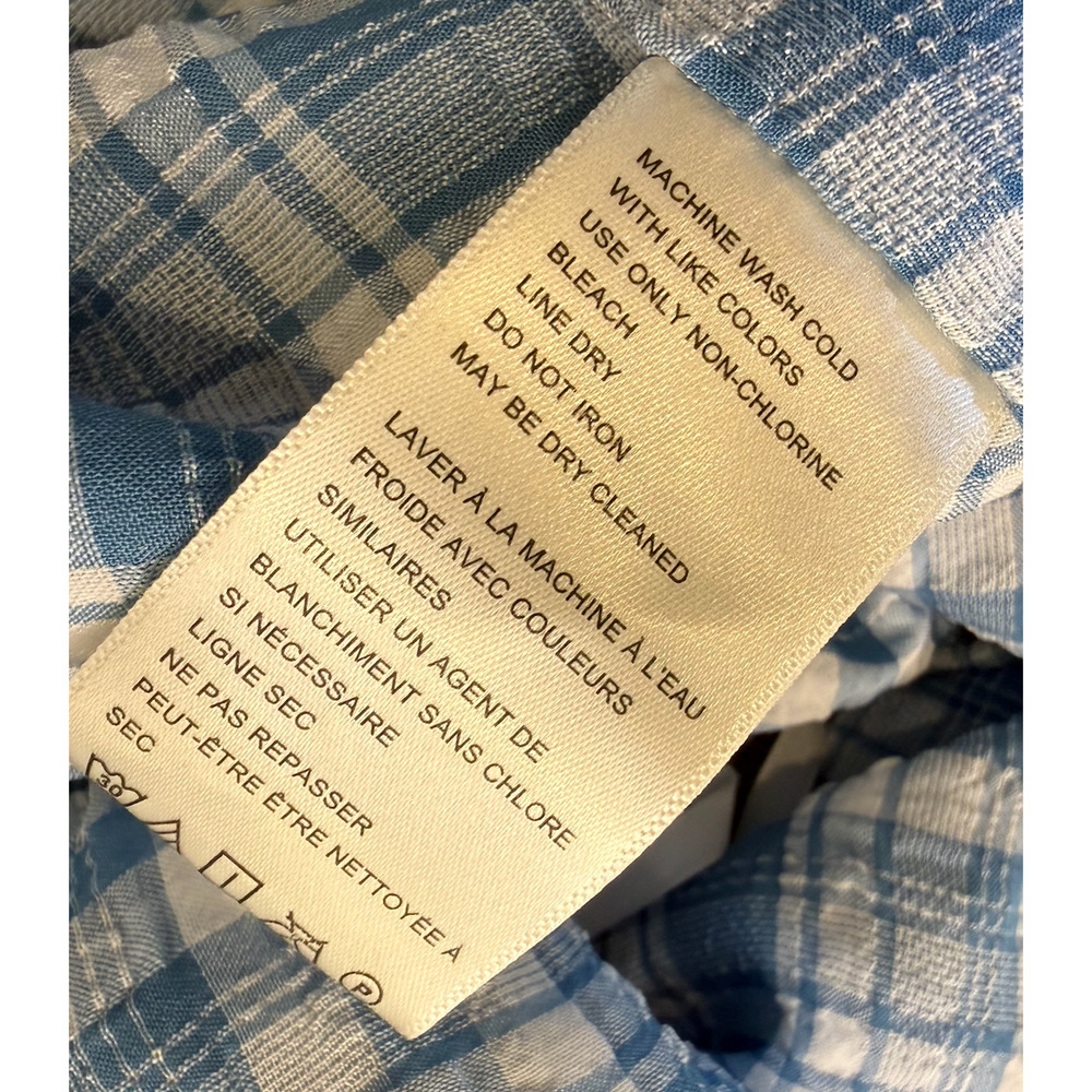 NEW FREE PEOPLE BLUE TRAYMORE PLAID MIDI SKIRT HALTER TOP SET SZ S - Picture 5 of 6